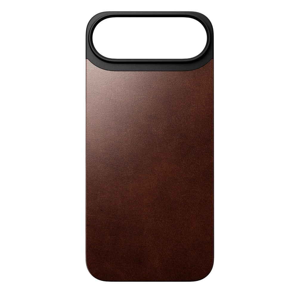 iPhone Air - Nomad Magnetic Horween Leather Back Cover - MagSafe Kompatibel - Rustic Brown