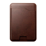 Nomad Horween Ægte Læder Kortholder m. Apple Find My - MagSafe Kompatibel - Rustic Brown