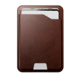 Nomad Horween Ægte Læder Kortholder m. Apple Find My - MagSafe Kompatibel - Rustic Brown