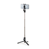 Fixed Snap Selfiestang til Smartphone / Action Kamera m. Tripod-Funktion & Bluetooth Knapudløser - Sort