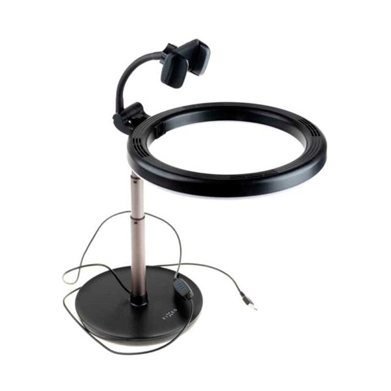 Fixed - LED Ring Light Tripod Mobilholder - Sort