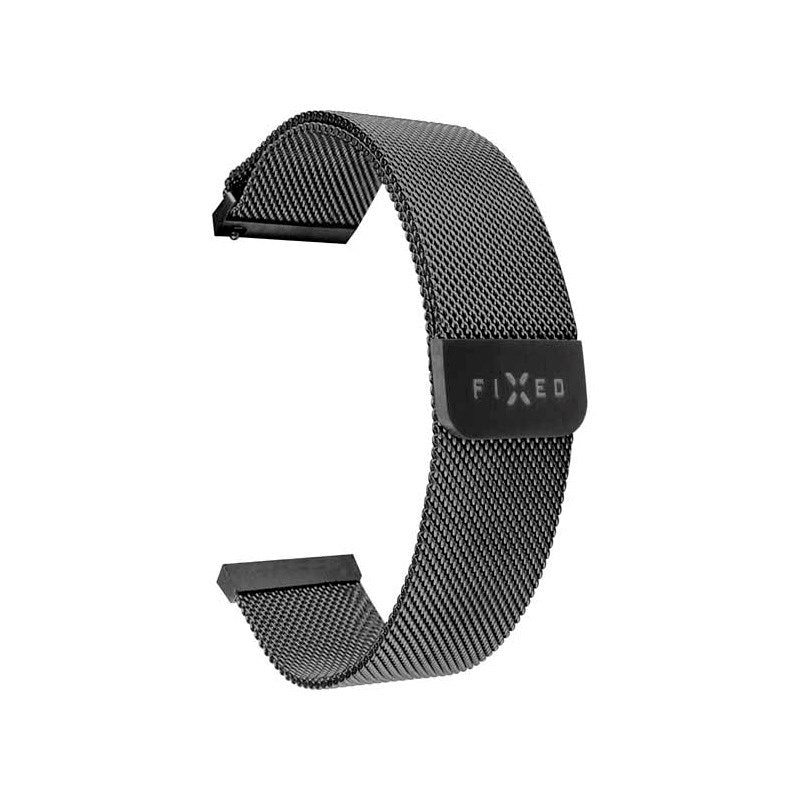 Fixed - Universal Smartwatch - Mesh Metal Rem - (20mm) - Sort