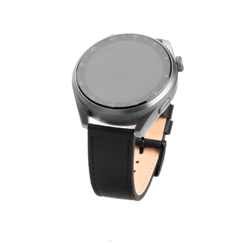 Fixed - Universal Smartwatch - Ægte Læder Rem - (20mm) - Sort
