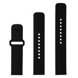 Fixed Sporty Silikone Rem til Universal Smartwatch (22mm) - Sort