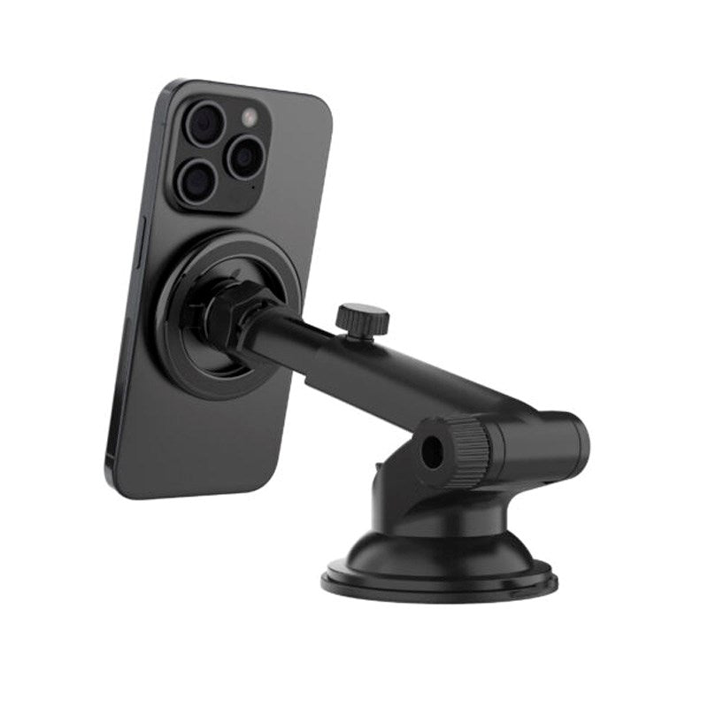 Fixed MagMount Mobilholder til Bil - Instrumentbræt & Forrude - MagSafe Kompatibel - Sort