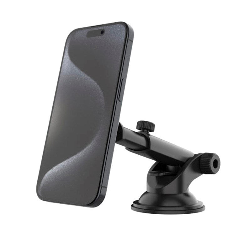 Fixed MagMount Mobilholder til Bil - Instrumentbræt & Forrude - MagSafe Kompatibel - Sort