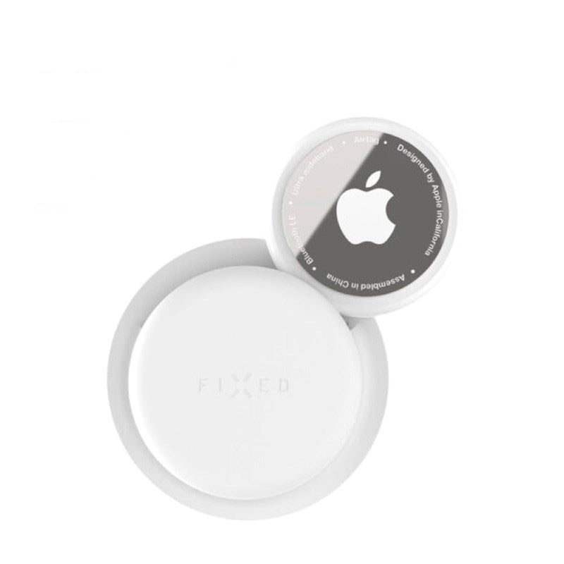 Fixed - Silikone Sticker Cover - Apple AirTag 1. & 2. Gen. - 2 stk - Hvid
