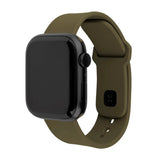 Fixed - Apple Watch (38 / 40 / SE / 41 / 42mm) Sporty Silikone Rem Sæt - Grøn