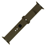 Fixed - Apple Watch (38 / 40 / SE / 41 / 42mm) Sporty Silikone Rem Sæt - Grøn