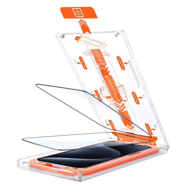 Mobile Origin 2-Pack Orange Screen Guard Til iPhone 15 Pro