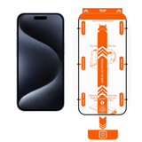 Mobile Origin 2-Pack Orange Screen Guard Til iPhone 15 Pro