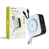 Mobile Origin - Rejse Oplader m. Powerbank - 10.000 mAh - MagSafe Kompatibel - Hvid