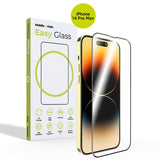 iPhone 14 Pro Max Mobile Origin EasyGlass Beskyttelsesglas - Gennemsigtig / Sort Kant