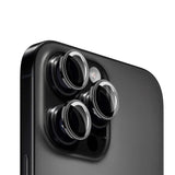 iPhone 16 Pro / 16 Pro Max Mobile Origin Easy Lens Guard - Kameralinsebeskytter - Sort