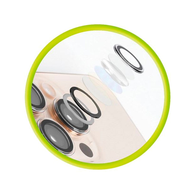 iPhone 16 Pro / 16 Pro Max Mobile Origin Easy Lens Guard - Kameralinsebeskytter - Gennemsigtig