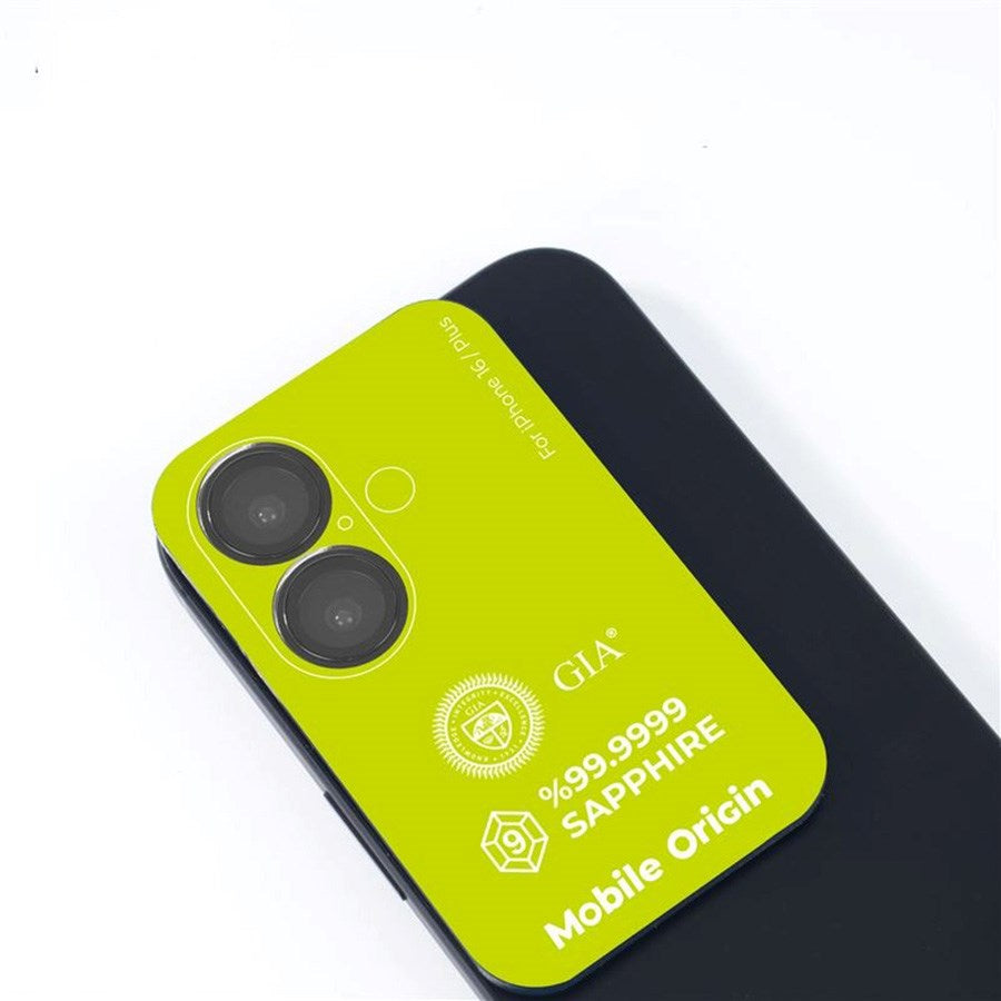 iPhone 16 / 16 Plus Mobile Origin Sapphire Lens Guard - Kameralinsebeskyttelse - Sort