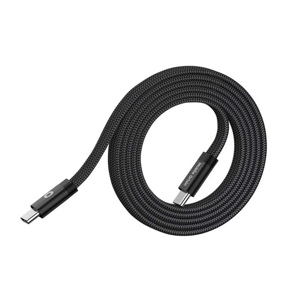 Mobile Origin - 1m Fladt Magnetisk USB-C til USB-C Kabel - Sort