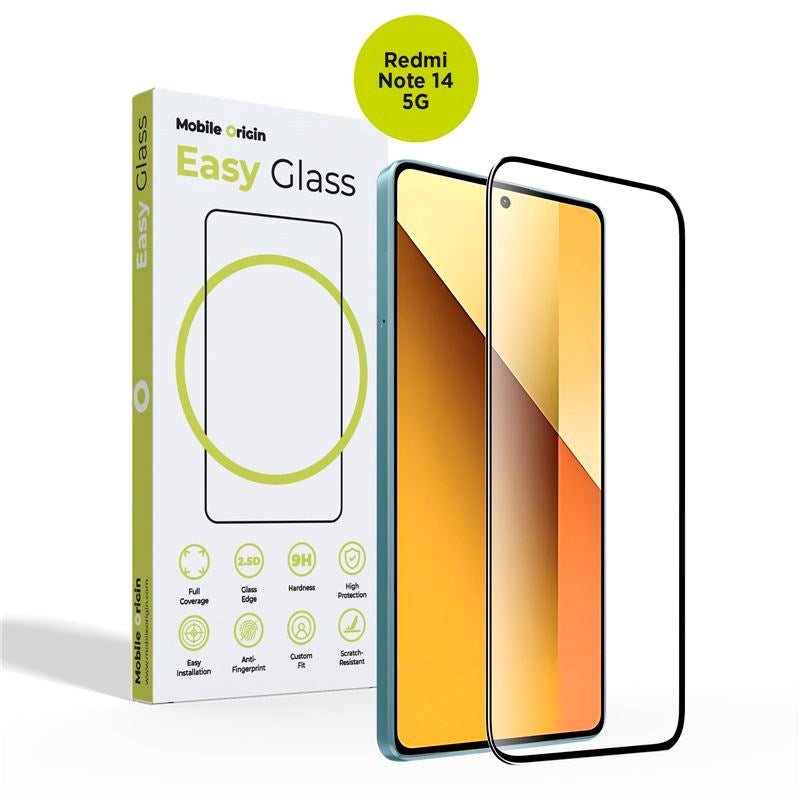 Xiaomi Redmi Note 14 (5G) - Mobile Origin EasyGlass Skærmbeskyttelsesglas - Gennemsigtig