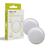 Mobile Origin AirTag 1. & 2. Gen.-Holder - Klæberig Bagside - 2 stk. - Hvid
