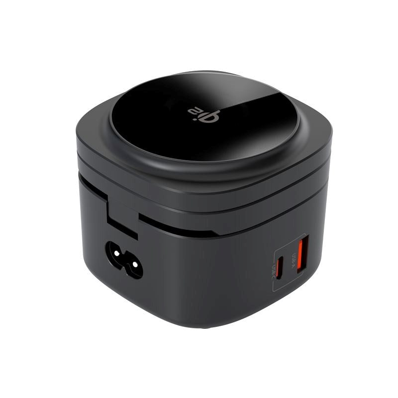 Mobile Origin Foldbar Qi2 Trådløs Oplader-  5-in-1 Ladefunktion - 65W - Sort