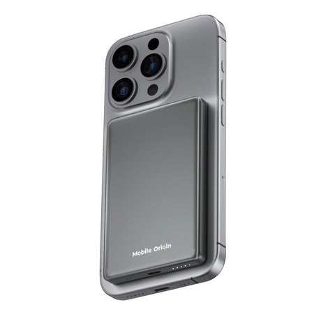 Mobile Origin 3-i-1 Slim Powerbank 5000mAh - m. MagSafe & Hurtig Opladning