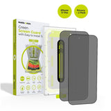 Mobile Origin iPhone 17 Pro Screen Guard Skærmbeskyttelse inkl. Monteringssæt - Privacy Funktion - 2 stk. - Gennemsigtig