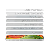 Mobile Origin iPhone 17 Skærmbeskyttelsesglas m. Monteringskasse - Case Friendly - 2 stk. - Gennemsigtig