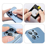 Mobile Origin iPhone 17 Pro - Kameralinseglas - Gennemsigtig / Sort Kant