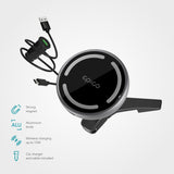 Epico Magnetisk Mobilholder til Bilens Ventilation m. 15W Trådløs Opladning - MagSafe Kompatibel - Sort