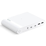 Epico Powerbank m. USB-C, USB-A, DC + Biloplader - 26.800 mAh - Hvid