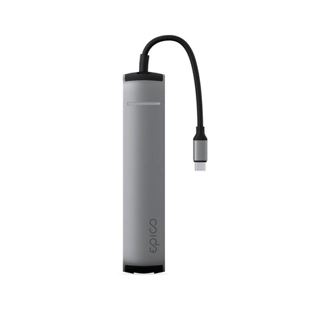 Epico 6-i-1 Slim 8K USB-C Hub - Space Grey