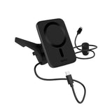 Epico Qi2 Mag+ Mobiloplader til Bil 15W Trådløs Opladning - MagSafe Kompatibel - Sort