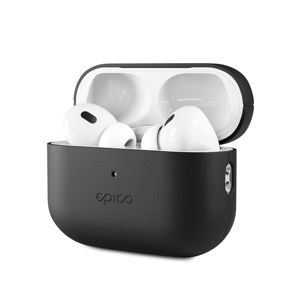 Epico AirPods Pro (2. Gen.) Leather Case - Ægte Læder Cover - Sort