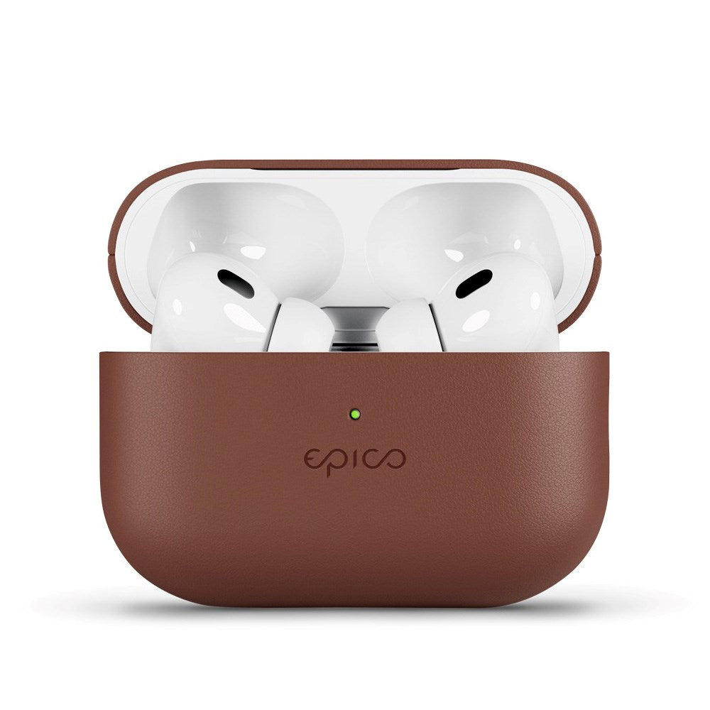 Epico AirPods Pro (2. Gen.) Leather Case - Ægte Læder Cover - Brun