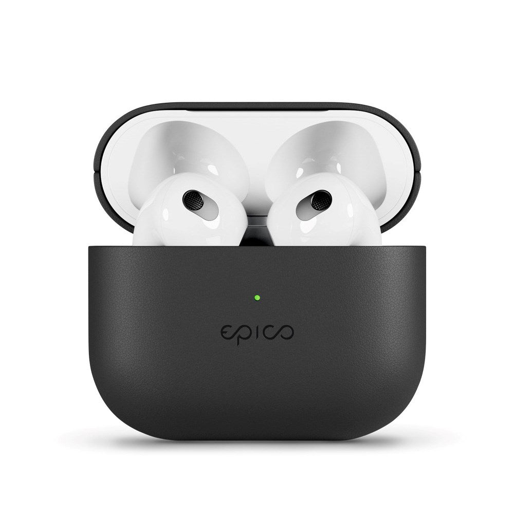 Epico AirPods (3. Gen.) Leather Case - Ægte Læder Cover - Sort