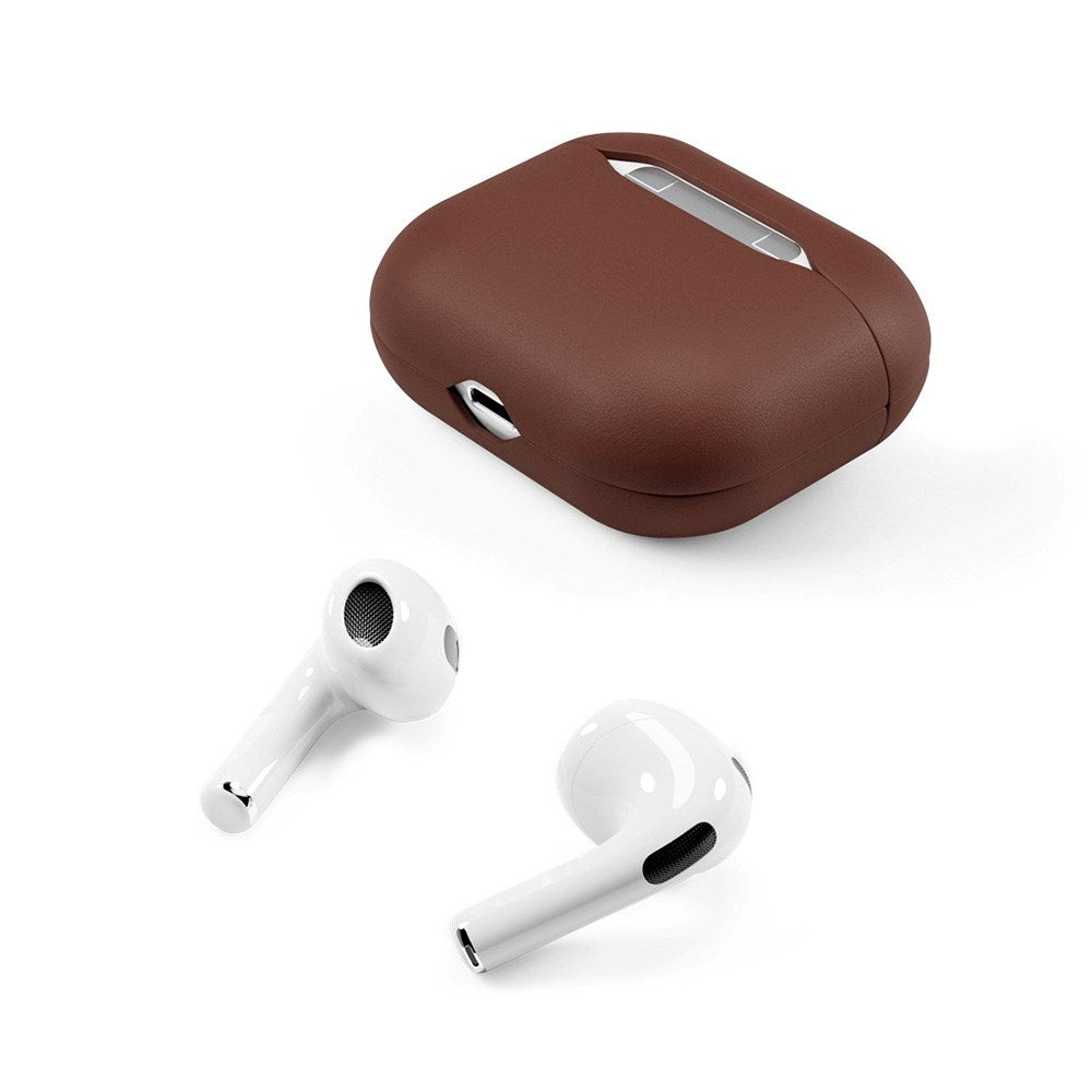 Epico AirPods (3. Gen.) Leather Case - Ægte Læder Cover - Brun