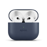 Epico AirPods (3. Gen.) Leather Case - Ægte Læder Cover - Blå