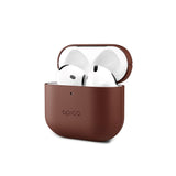 Epico AirPods (4. Gen.) Leather Case - Ægte Læder Cover - Brun