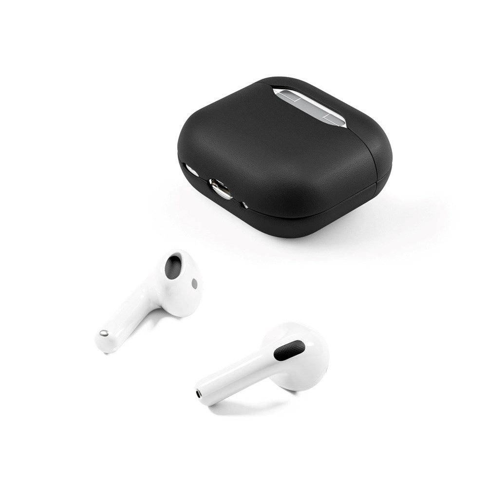 Epico AirPods (4. Gen.) Leather Case - Ægte Læder Cover - Sort