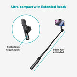 Foldbar Tripod Mag+ Selfie Stick - Epico - MagSafe Kompatibel - Sort