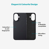 Epico Silicone Pro Mag+ Cover - iPhone 17 - MagSafe Kompatibel - Black