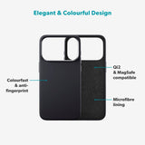 Epico Silicone Pro Mag+ Cover - iPhone 17 Pro Max - MagSafe Kompatibel - Black