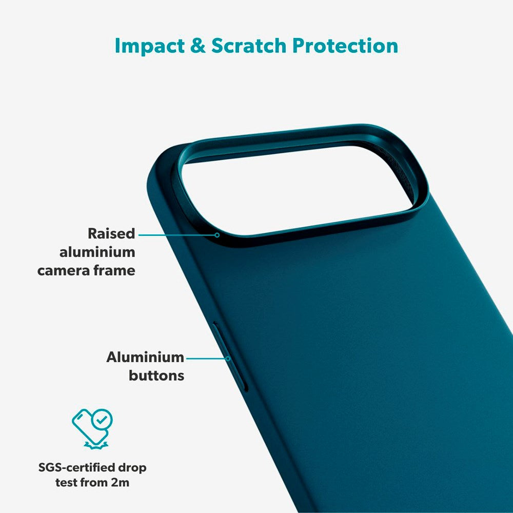 Epico Silicone Pro Mag+ Cover - iPhone Air - MagSafe Kompatibel - Petrol Blue