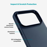 Epico Leather Pro Mag+ Cover - iPhone 17 Pro Max - MagSafe Kompatibel - Blå