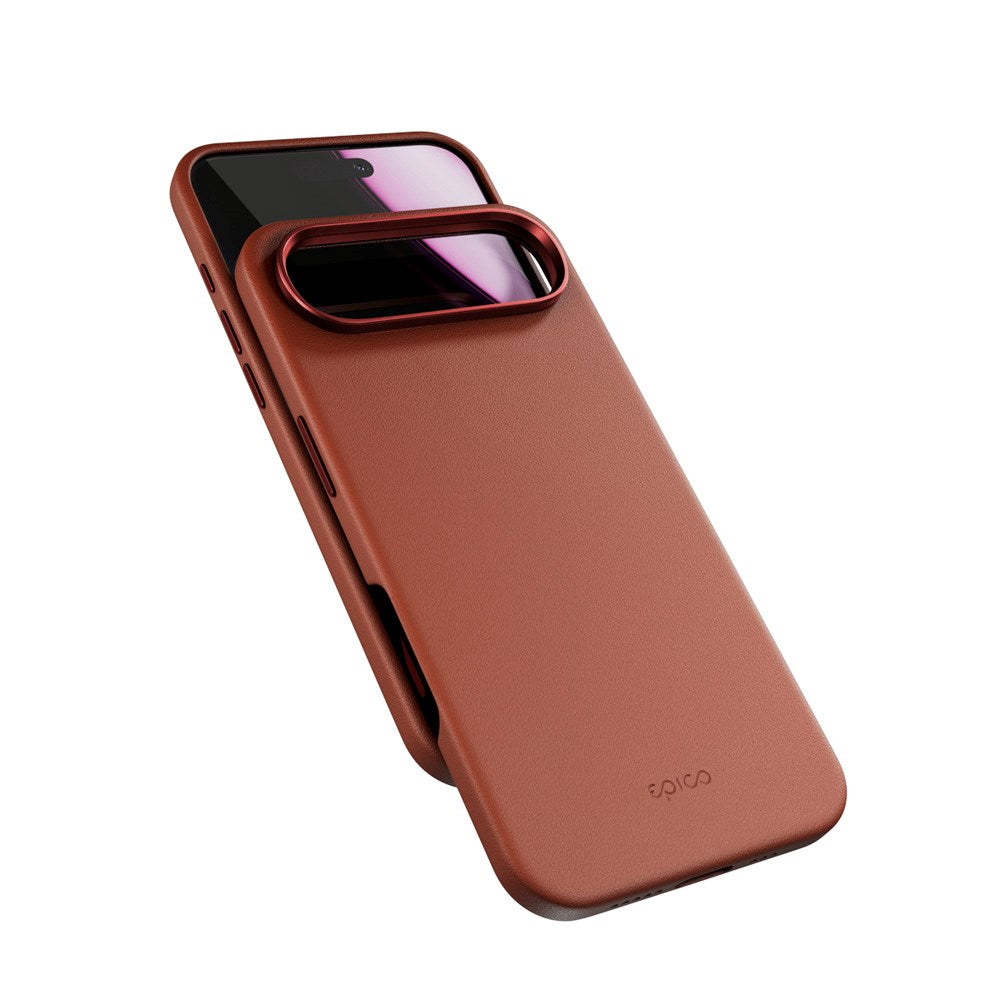 Epico Leather Pro Mag+ Cover - iPhone Air - MagSafe Kompatibel - Brun