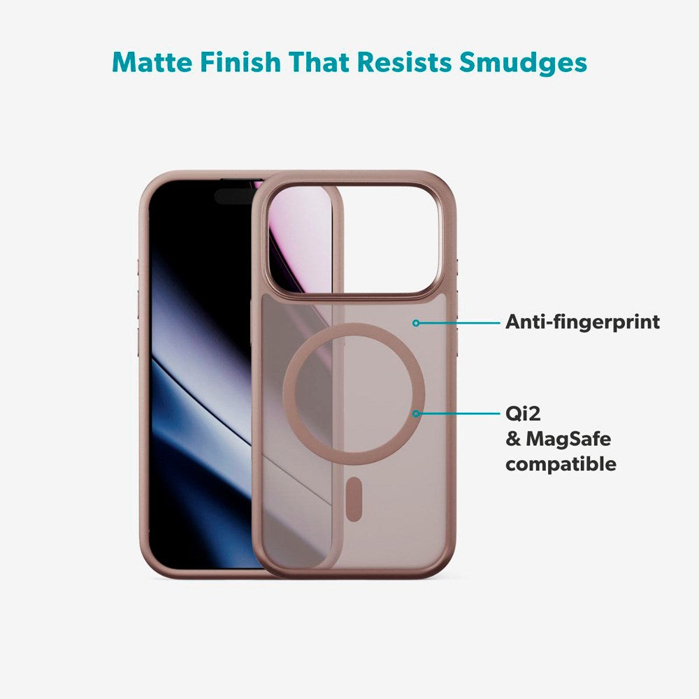 Epico HeroMatte Pro Mag+ Cover - iPhone 17 Pro - MagSafe Kompatibel - Brun