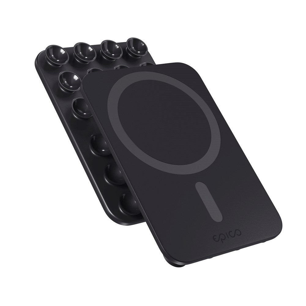 Epico Mag+ Sugekop Mobilholder - MagSafe Kompatibel - Black