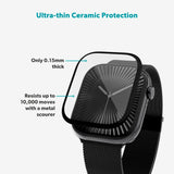 Epico - Apple Watch 11 / 10 (46mm) SlimCeramic 3D Glass m. Installationsværktøj - Gennemsigtig