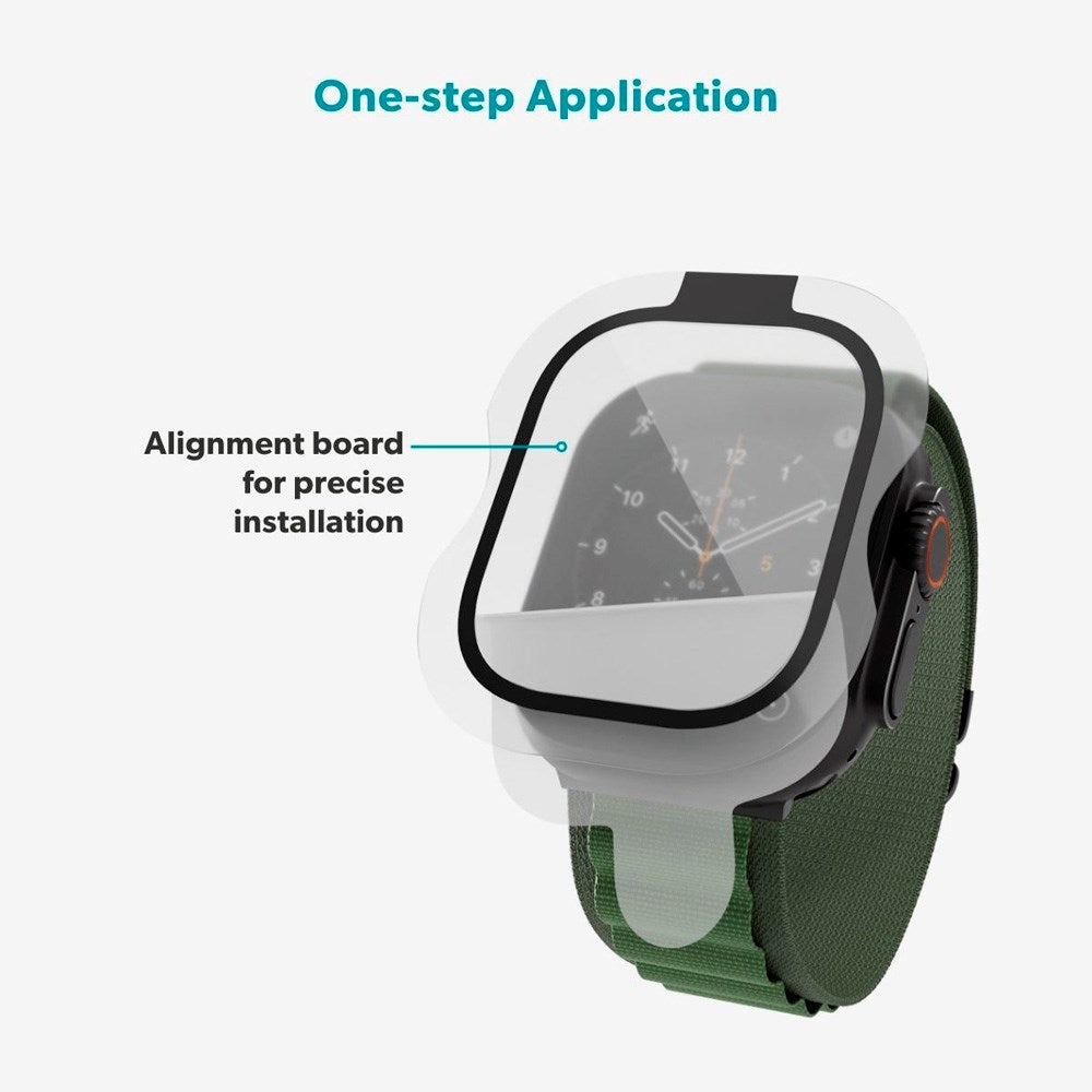 Epico - Apple Watch Ultra 3 / 2 / 1 (49mm) SlimCeramic 3D Glass m. Installationsværktøj - Gennemsigtig