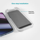 Epico - iPhone 16 Pro Max - Privacy Glass 3D Skærmbeskyttelsesglas m. Installationsramme - Gennemsigtig